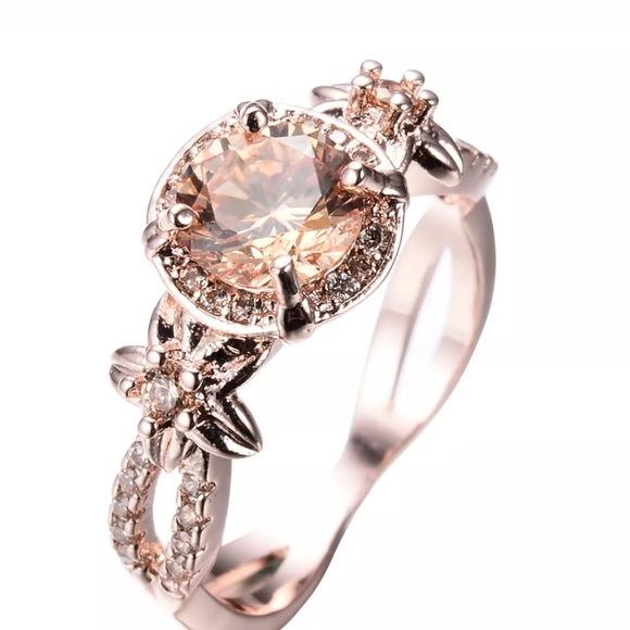 SIZES ARE APPROXIMATE Jewelry - 🔥Closeout Topaz Rose Gold ring
